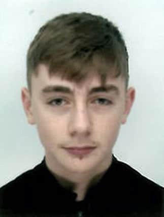 14-year-old Tyler Barnes who has been missing for two days. Picture: Police Scotland