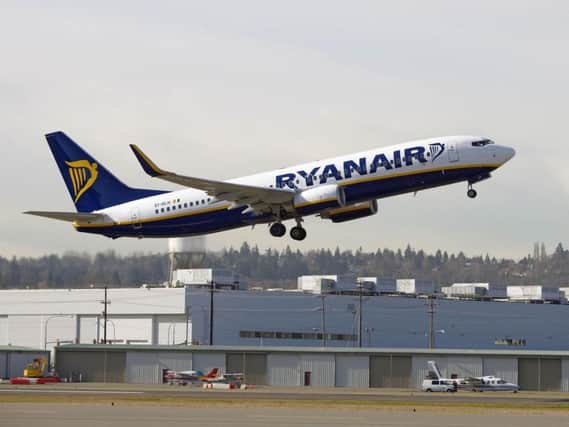 A Ryanair aircraft was involved in the incident.