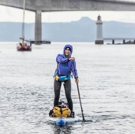Cal Major is paddleboarding the length of Britain