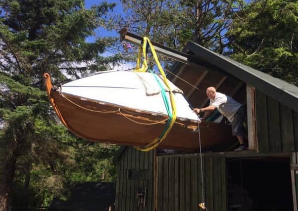 Duncan Hutchison built his own boat, named Sleipnir, in his shed in the  village of Lochinver, Sutherland. (Picture: SWNS)