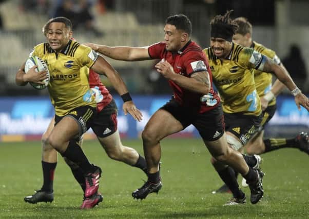 The Crusaders hosted the Hurricanes in Super League this week, but the format of the sport is dying on its feet for lack of support. Photograph: Mark Baker/AP