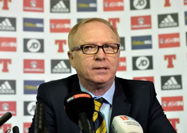 Alex McLeish recalls watching the dire defeat by Peru at the 1978 World Cup on television. Photograph: SNS