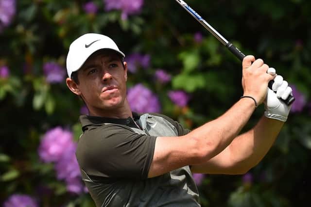 Rory McIlroy made no bones about feeling fortunate to have stayed in the hunt for victory today. Photograph: AFP/Getty Images