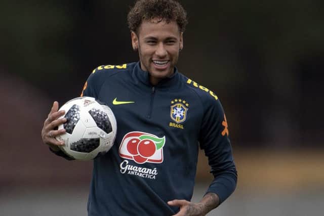 Neymar looks to be in good shape after foot surgery. Picture: AFP/Getty
