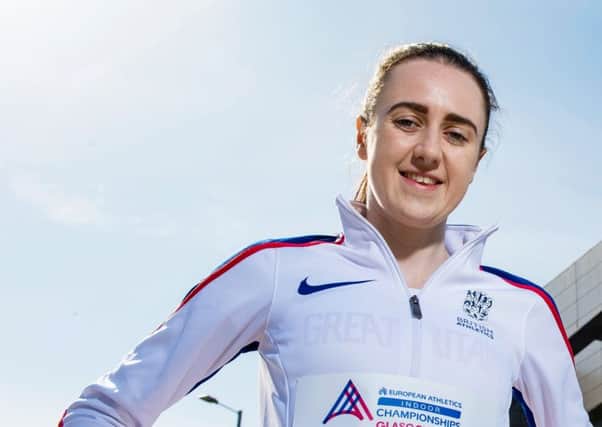 Laura Muir finished second following a late surge. Picture: SNS.