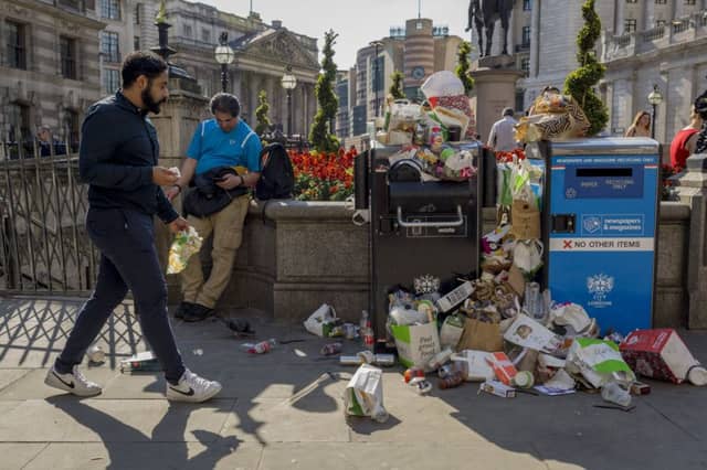 The call comes as a poll reveals that almost a quarter of people feel sandwich packaging or fast food containers are the main cause of litter. Picture: Getty