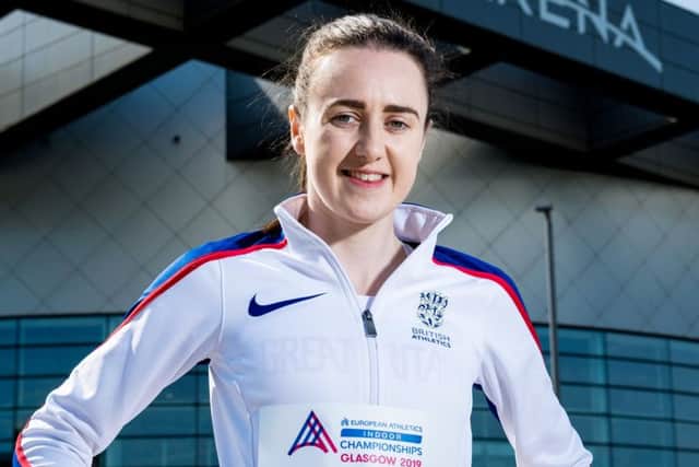 Laura Muir finished second after a late surge. Picture: SNS.