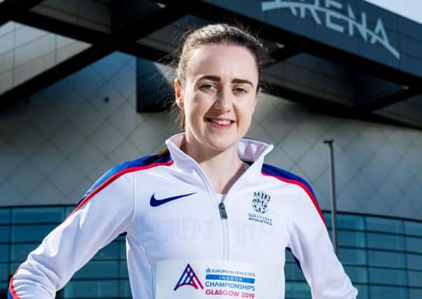 Laura Muir finished second after a late surge. Picture: SNS.