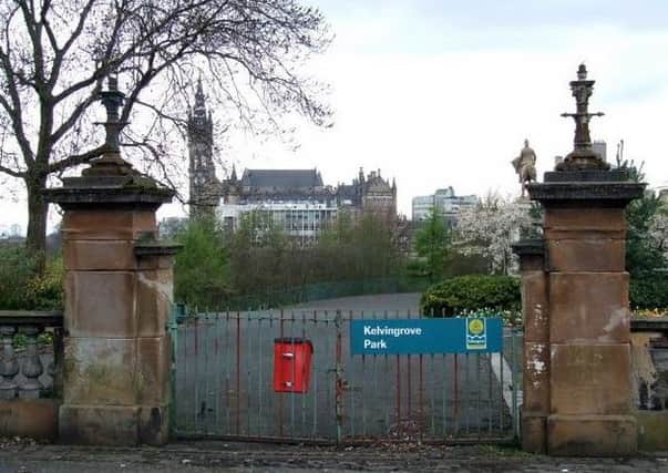 The incident happened at Kelvingrove Park after a Jake Bugg gig. Picture: Geograph