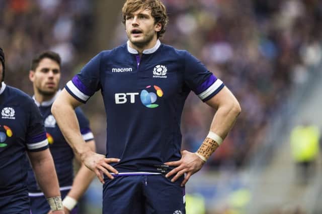 Sidelined: Scotland and Toulouse lock Richie Gray. Picture: SNS Group