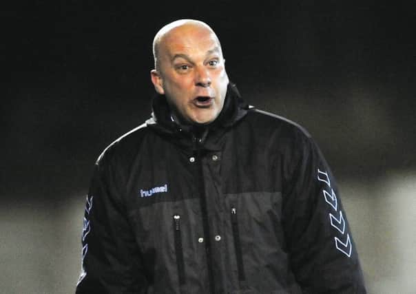 Neale Cooper during his time as Peterhead boos (pic by Duncan Brown)