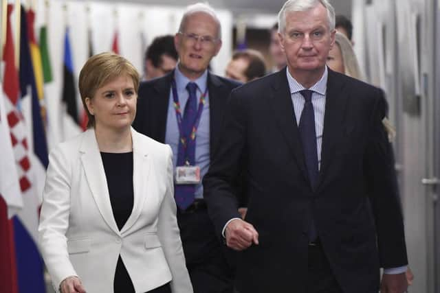 European Union Chief negotiator for Brexit Michel Barnier. (AP Photo/Emmanuel Dunand)