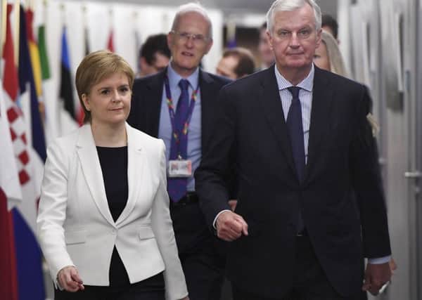 European Union Chief negotiator for Brexit Michel Barnier. (AP Photo/Emmanuel Dunand)