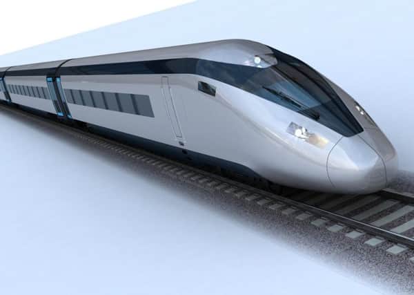 The potential HS2 train design, as a leading transport think tank has proposed that high-speed rail connecting all of the UK mainland by 2050 would put "rocket fuel in Britain's economy".  Picture: PA Wire