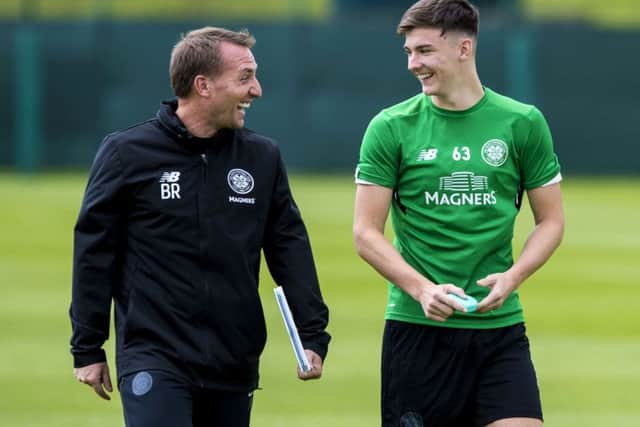 Kieran Tierney trolled Leigh Griffiths with a line from Still Game. Picture: SNS Group