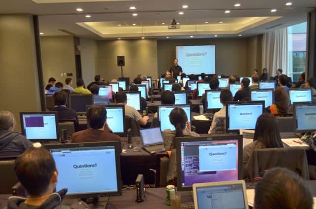 A software developer training session held by IBM. Picture: Wikicommons