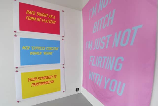 Work by Lucy Lamont in the Tontine Building, Glasgow, part of the GSA 2018 Degree Show PIC: John Devlin for The Scotsman