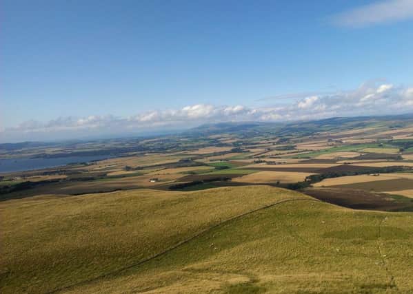 View from top of West Lomond Hill, Falkland.