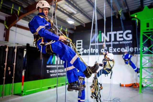 The major investment in the centre includes a training tower, crane section and classroom facility. Picture: Kubitsky Photography