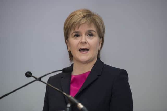First Minister Nicola Sturgeon has responded to criticism of the Growth Commission report. Picture: John Devlin
