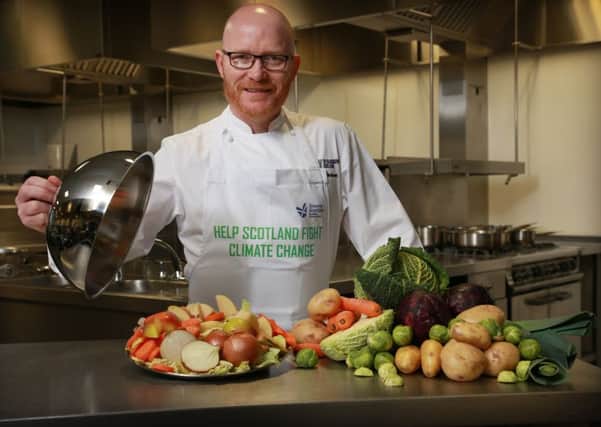 Scotland's national chef, Gary Maclean, serves up  top tips to help Scotland fight climate change. Picture: Stewart Attwood.