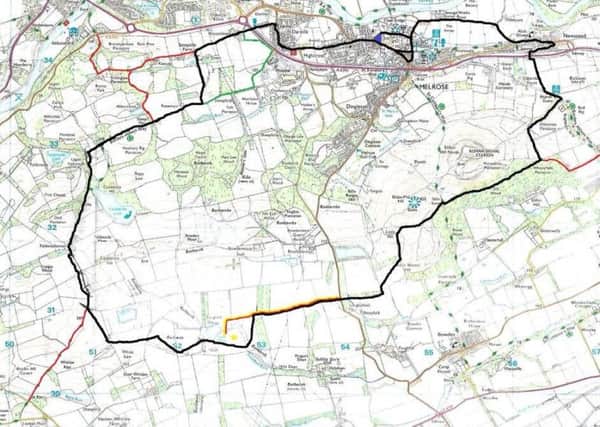 The revised route.