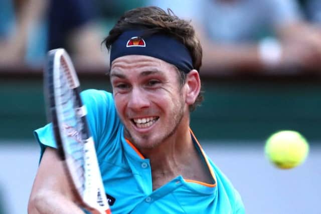 Britain's Cameron Norrie in action against Lucas Pouille. Picture: Cameron Spencer/Getty Images