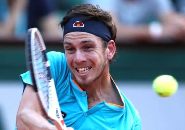 Britain's Cameron Norrie in action against Lucas Pouille. Picture: Cameron Spencer/Getty Images
