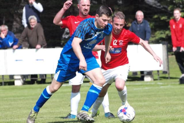 Rivals Tayport and St Andrews are now unlikely to meet again for some time. Pic by Blair Smith.