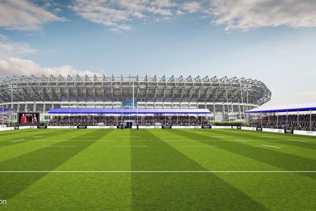 An artist's impression of the new stadium. Picture: Contributed/Scottish Rugby