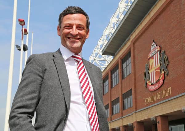 Jack Ross, unveiled at the Stadium of Light yesterday, is excited rather than intimidated by the task of reviving Sunderland. Picture: Ian Horrocks/Sunderland AFC via Getty