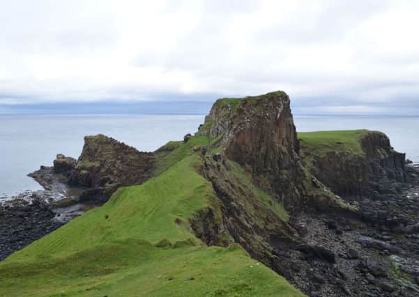 Brothers Point on the Isle of Skye, where giant dinosaur footprints made by Tyrannosaurus Rex's "older cousins" were discovered