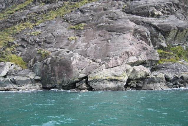 The Bad Step seen from the water. Picture: Geograph