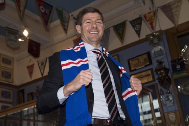Steven Gerrard begins his Rangers managerial career. Picture: SNS/Craig Foy