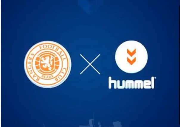 Hummel drop clue that Rangers will wear orange next season on Twitter. Picture: Hummel/Twitter