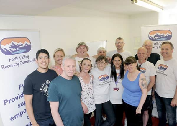 Forth Valley Recovery Community workers are extending a helping hand to those battling addiction