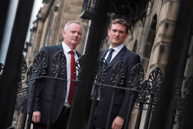 Adrian Innes and Stuart Lunn of LendingCrowd. Picture: Stewart Attwood