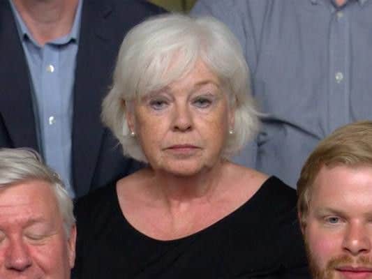 The Question Time audience member won fans on Twitter (Photo: BBC)