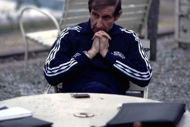 Manager Ally MacLeod during the 1978 World Cup in Argentina