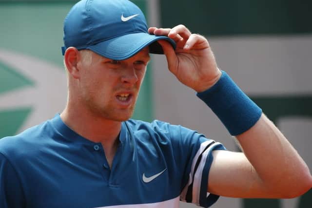 Kyle Edmund faces a tough third-round opponent in Fabio Fognini. Picture: Michel Euler/AP