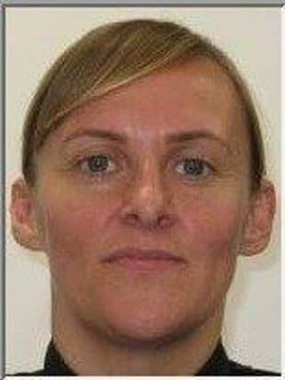 PC Laura Sayer, 39, was one of two officers stabbed at a house in Gateside Gardens, Greenock. Picture: Police Scotland