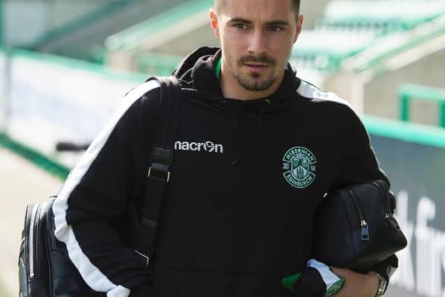 Bags packed: Hibs striker Jamie Maclaren is finally off to the World Cup