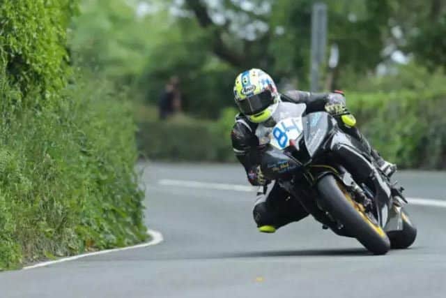 Scottish competitor Adam Lyon in action during Monday's Supersport race at the Isle of Man TT. Picture: Belfast Newsletter