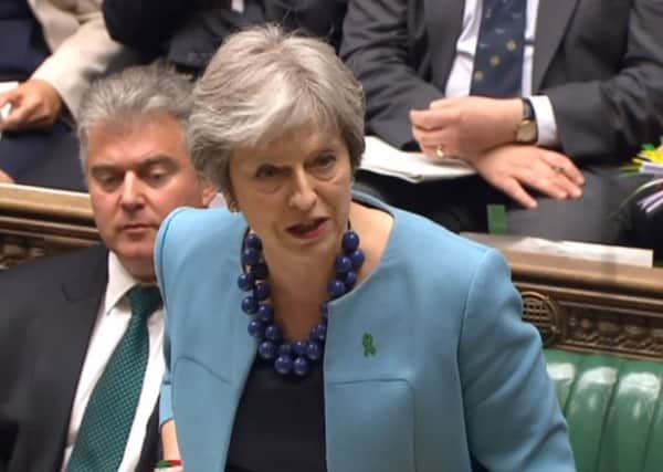 Theresa May speaking in the House of Commons. Picture: PA Wire
