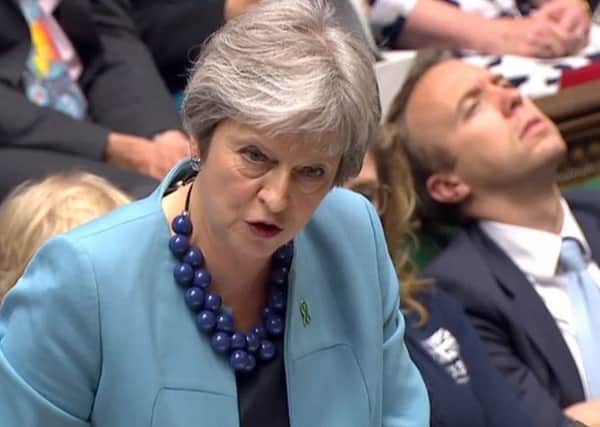 Britain's Prime Minister Theresa May speaks on Brexit. Picture: Getty Images