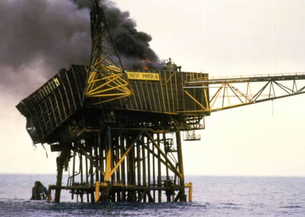 The Piper Alpha platform off the coast of Aberdeen exploded in July 1988, killing 167 people. Picture: contributed