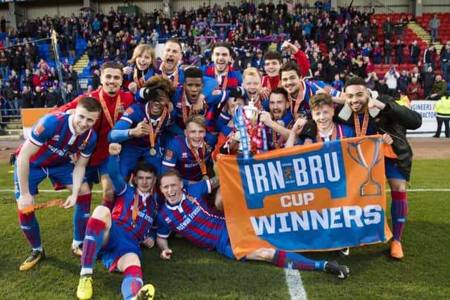 Inverness Caley Thistle are the current holders of the IRN-BRU Cup after defeating Dumbarton in the final in March. Picture: SNS.