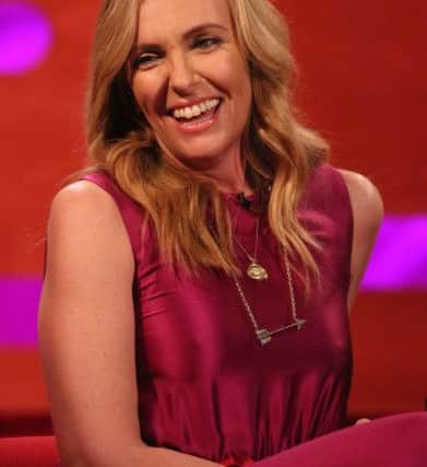 Toni Collette during the filming of the Graham Norton Show at BBC Studioworks 6 Television Centre. Picture: Isabel Infantes/PA Photos