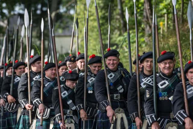 The Lonach Highlanders march at the Lonach Gathering and Games in Aberdeenshire. PIC: Contributed.
