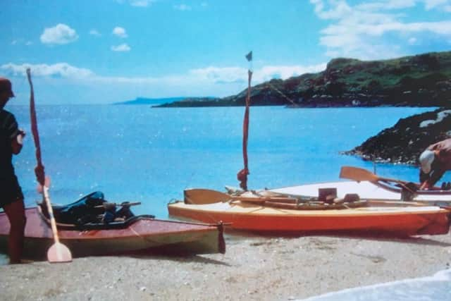 Kayaks at the Sound of Sleat. PIC: Contributed.